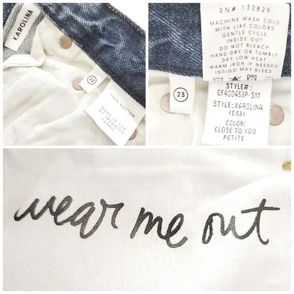 GRLFRND Karolina distressed skinny leg high rise jeans Close To You Sz 23 P NEW - Picture 7 of 8